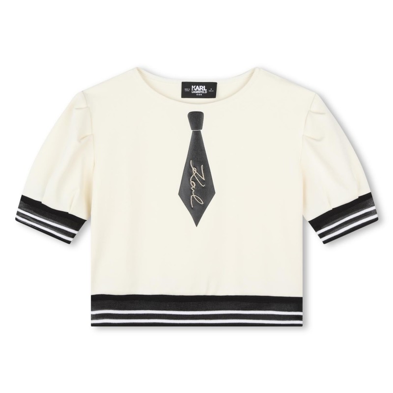 KARL LARGERFELD KIDS
Top con estampado de corbata