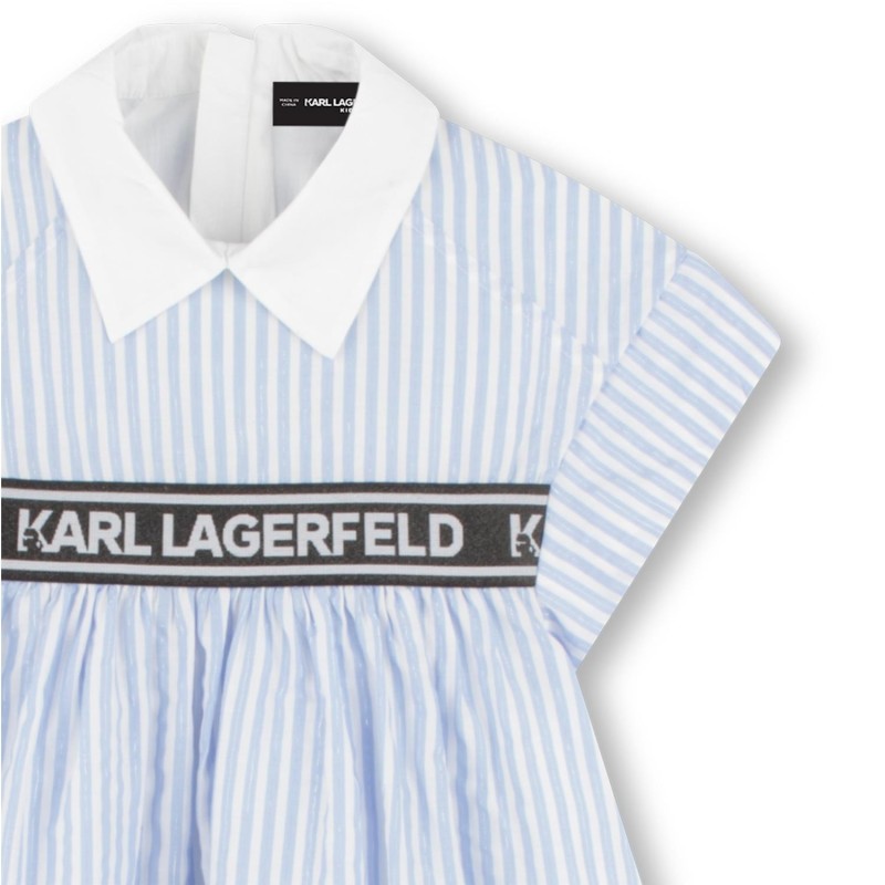 KARL LARGERFELD KIDS
Vestido de rayas metalizado