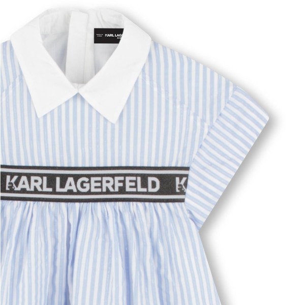 KARL LARGERFELD KIDS
Vestido de rayas metalizado