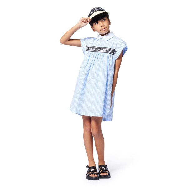 KARL LARGERFELD KIDS
Vestido de rayas metalizado