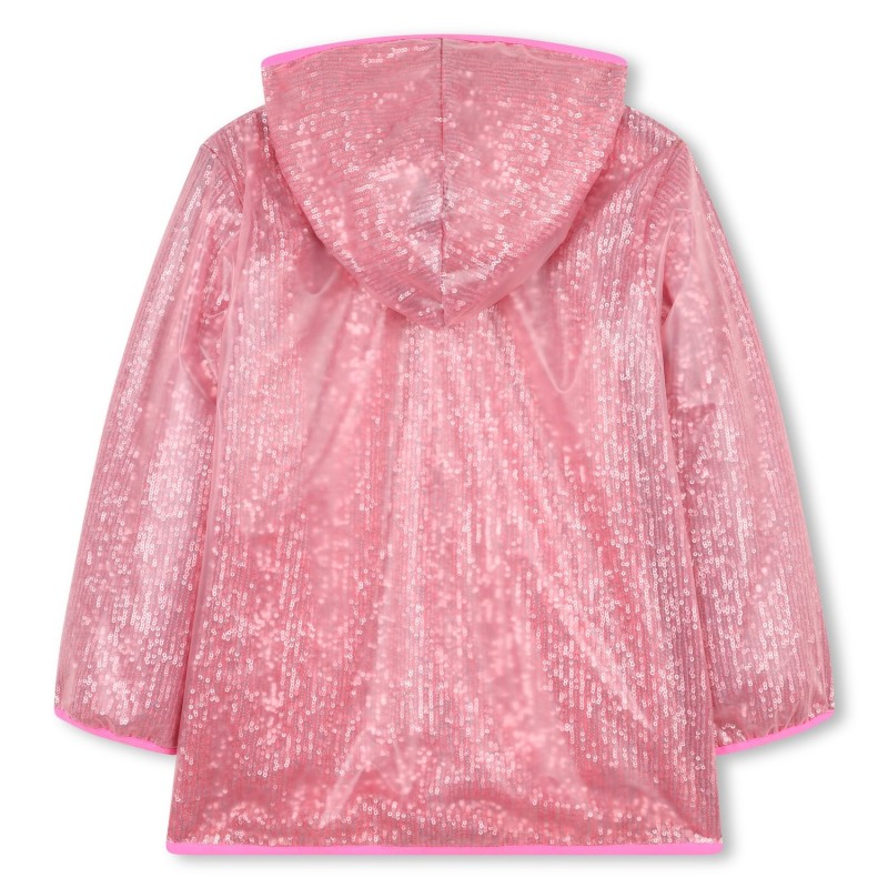 Piel de aceite transparente adornada con lentejuel