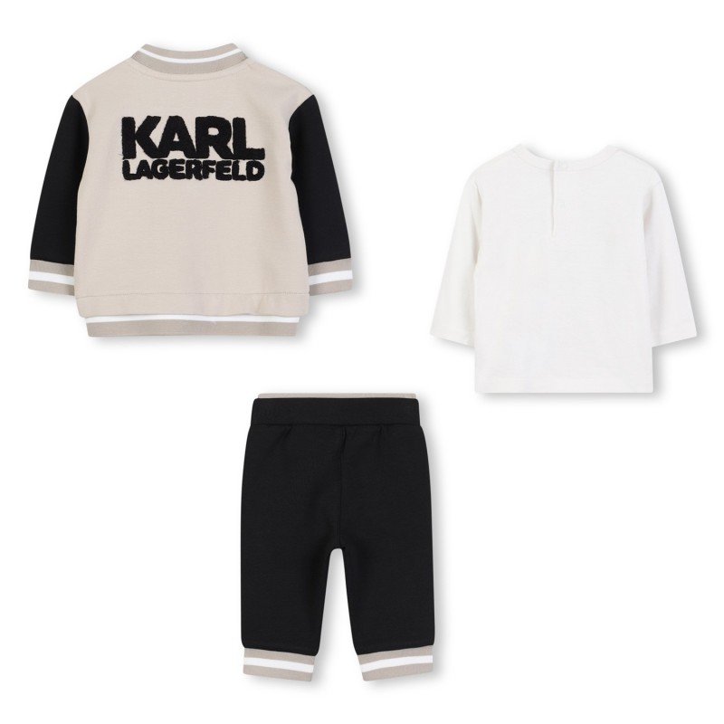 KARL LARGERFELD KIDS
Conjunto de cárdigan y pantalón en doble jersey 2