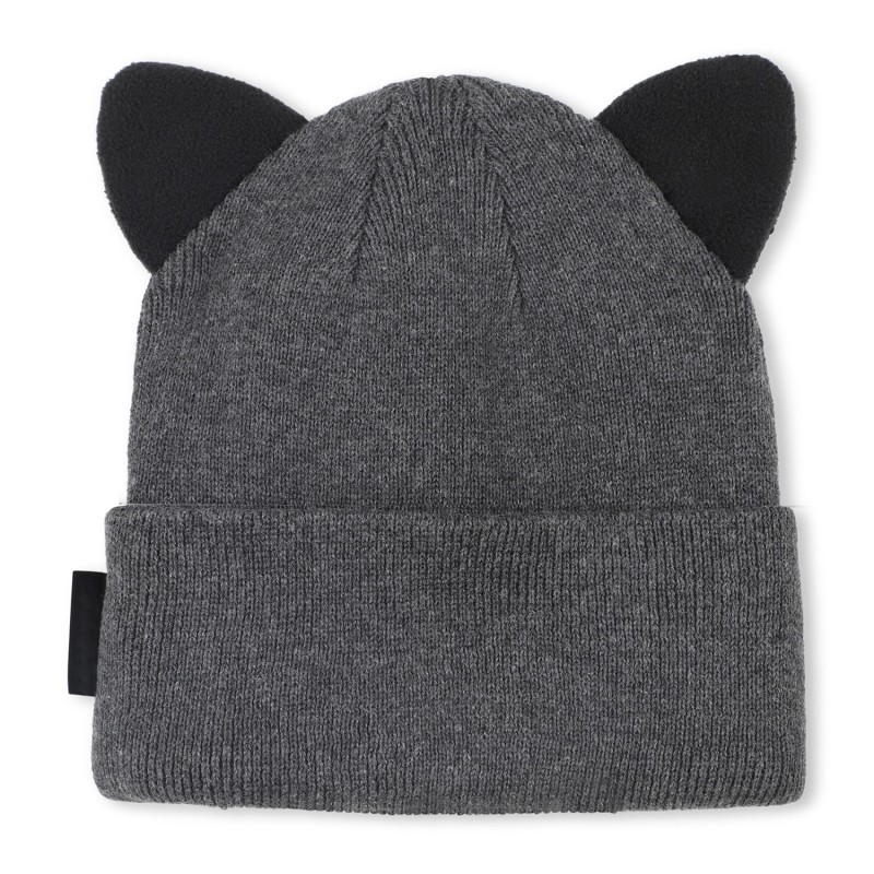 GORRO DE NIÑA GRIS EN ALGODON