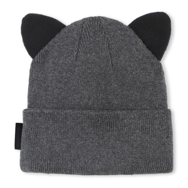 GORRO DE NIÑA GRIS EN ALGODON