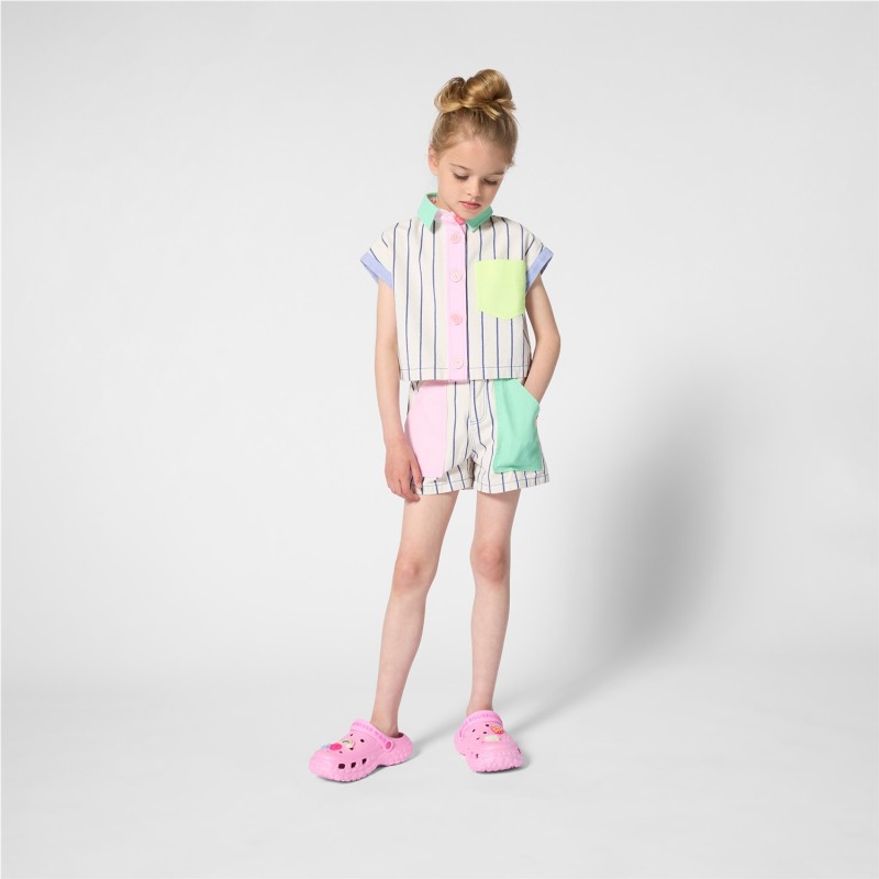 CAMISA DE MANGA CORTA A RAYAS