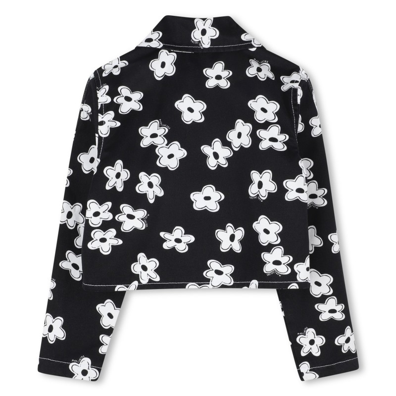 CHAQUETA CON ESTAMPADO FLORAL NEGRO 2