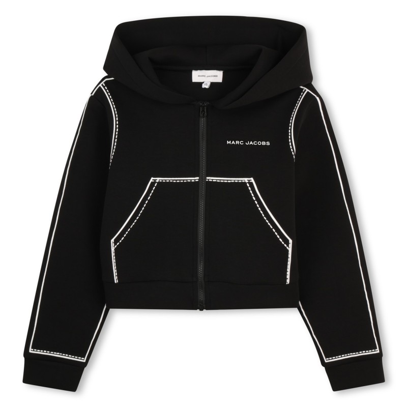CHAQUETA CON CAPUCHA NEGRO