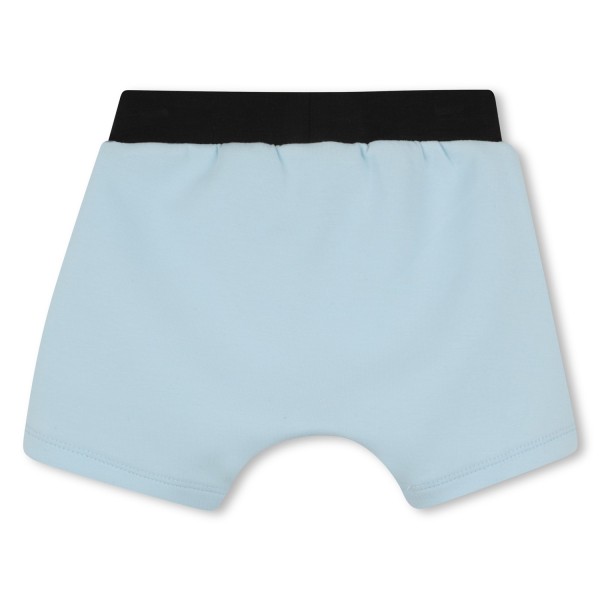 CONJUNTO DE CAMISETA Y PANTALÓN CORTO BLANCO AZUL