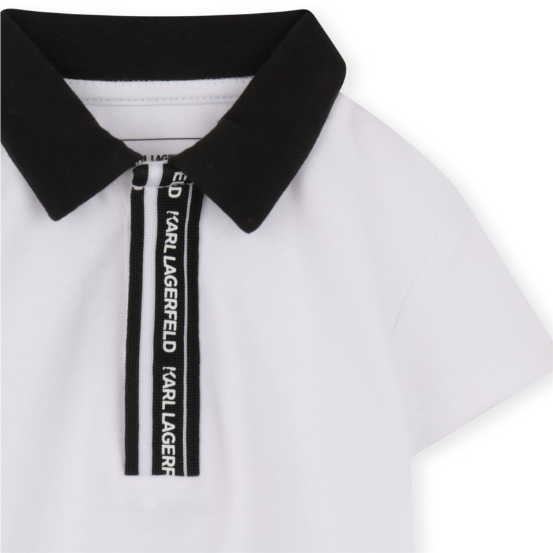 CONJUNTO DE CAMISETA Y PANTALÓN CORTO BLANCO AZUL
