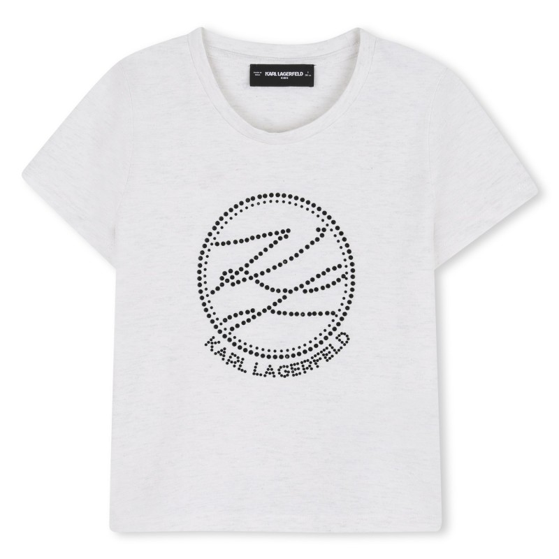 Camiseta de manga corta GRIS BLANCO