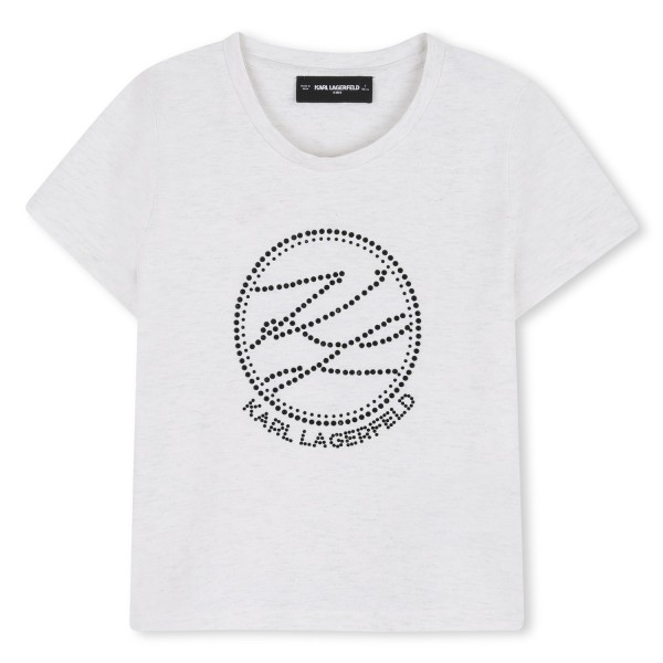 Camiseta de manga corta GRIS BLANCO