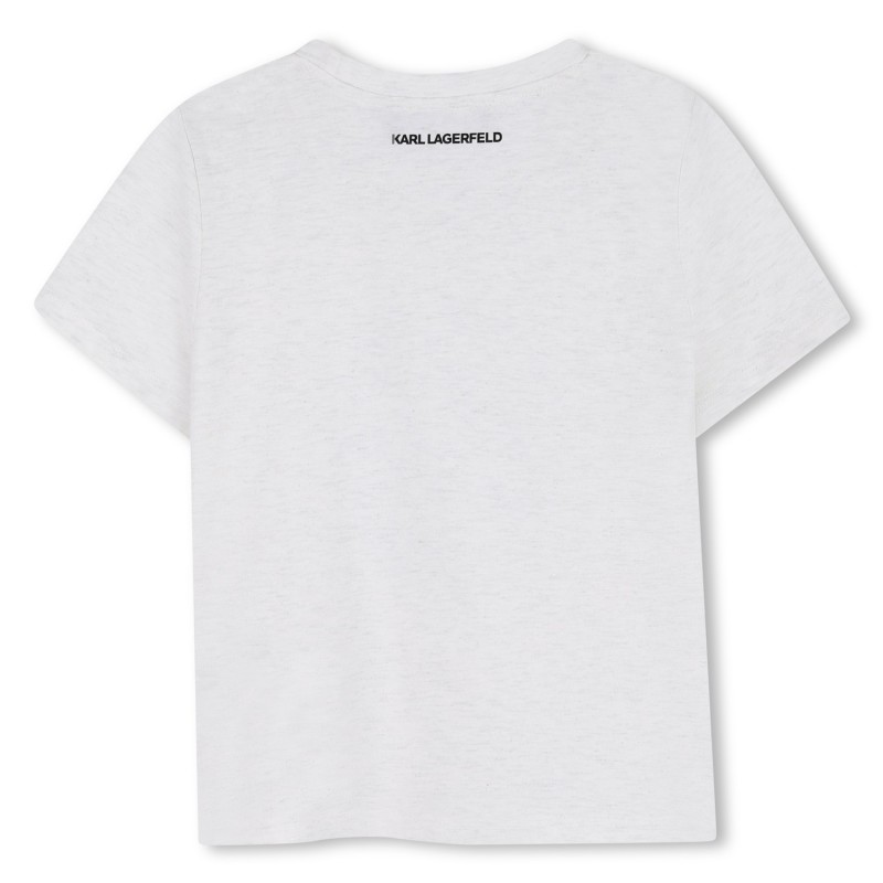 Camiseta de manga corta GRIS BLANCO
