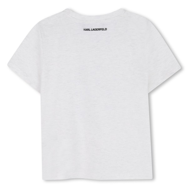 Camiseta de manga corta GRIS BLANCO