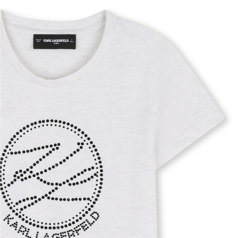 Camiseta de manga corta GRIS BLANCO