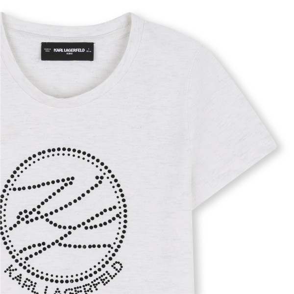 Camiseta de manga corta GRIS BLANCO
