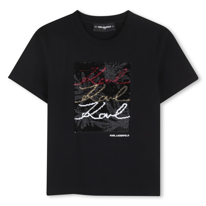 Camiseta de manga corta NEGRO