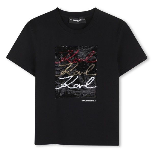 Camiseta de manga corta NEGRO