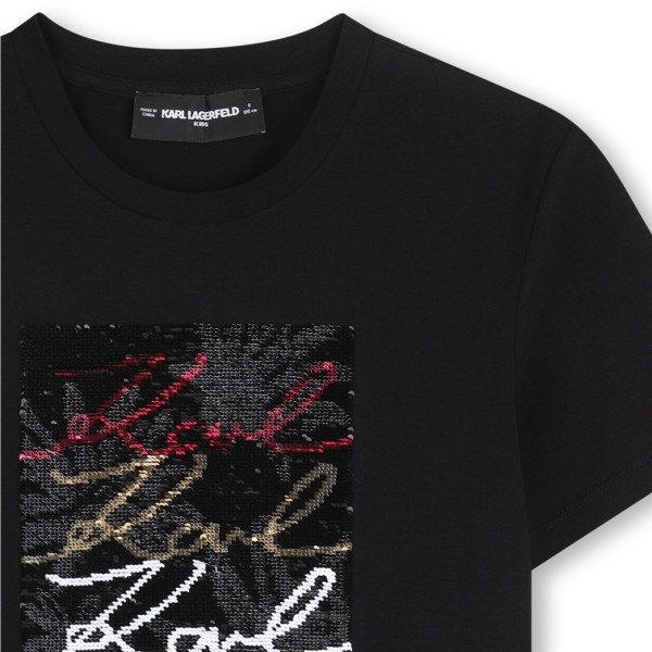 Camiseta de manga corta NEGRO