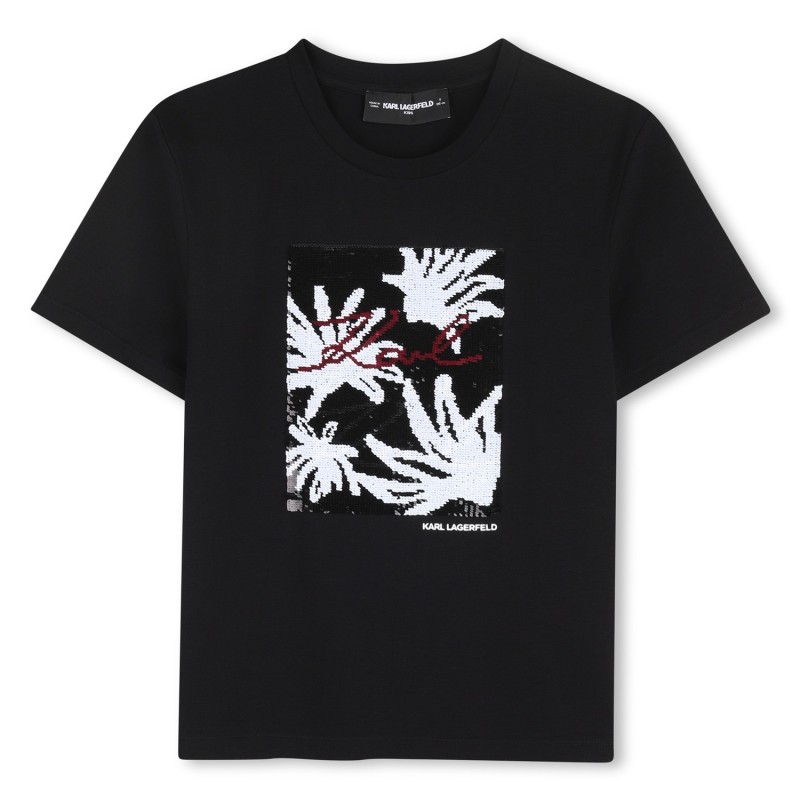 Camiseta de manga corta NEGRO