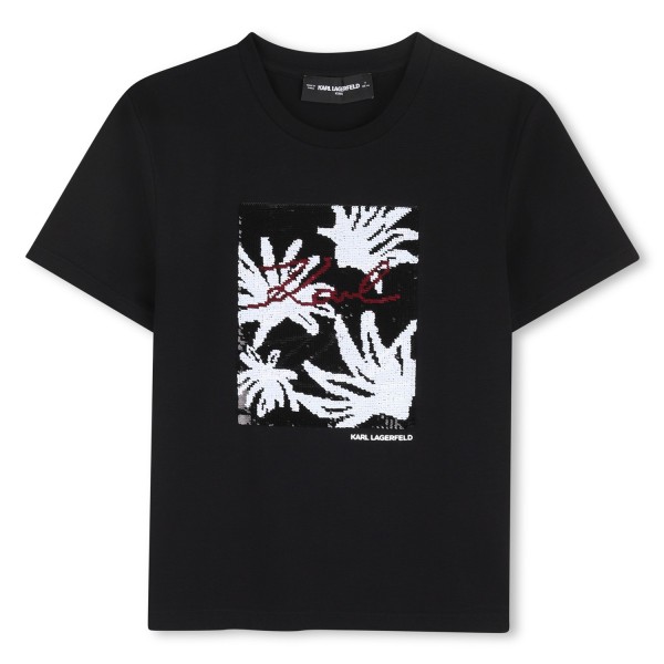 Camiseta de manga corta NEGRO