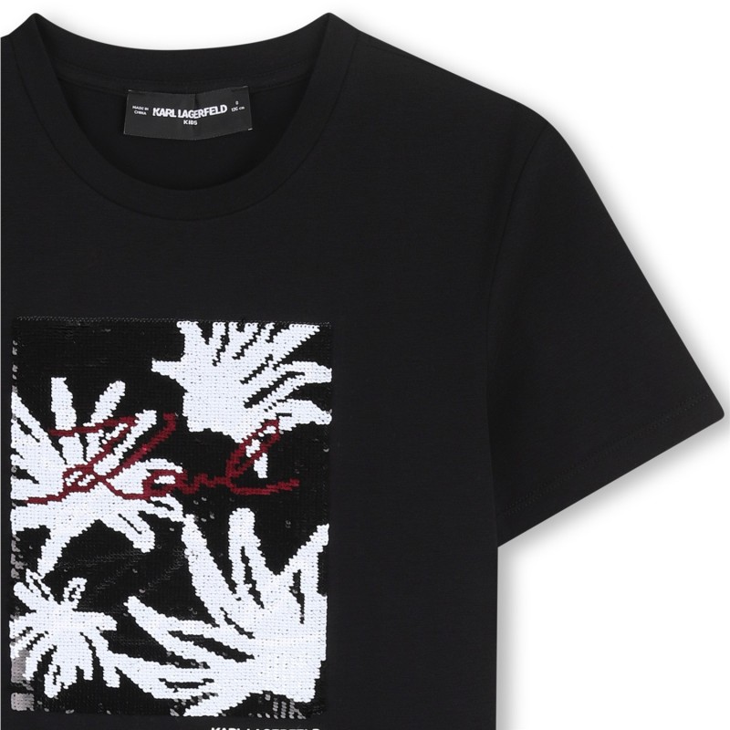 Camiseta de manga corta NEGRO