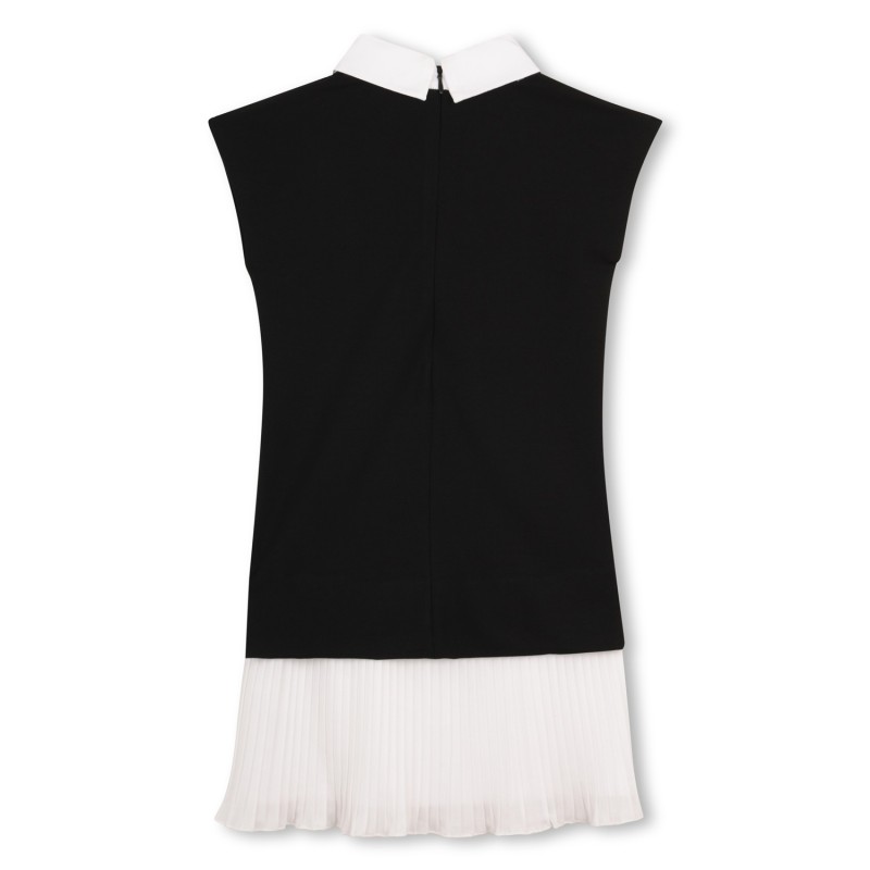 Vestido manga corta NEGRO BLANCO