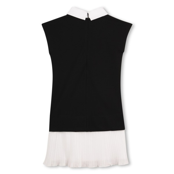 Vestido manga corta NEGRO BLANCO