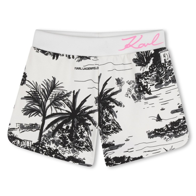 Pantalones cortos de felpa CRUDO NEGRO