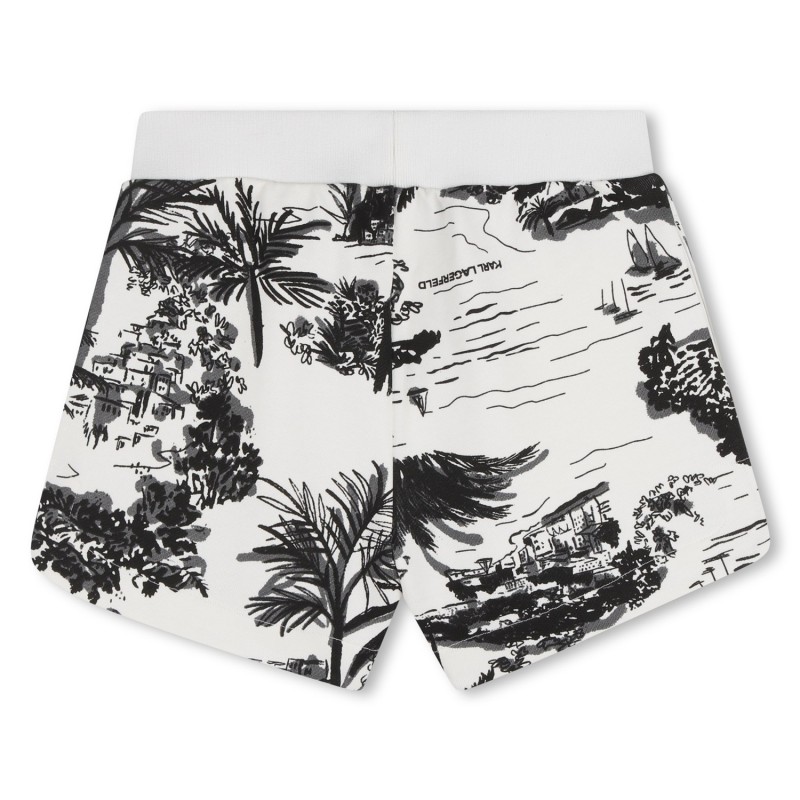 Pantalones cortos de felpa CRUDO NEGRO