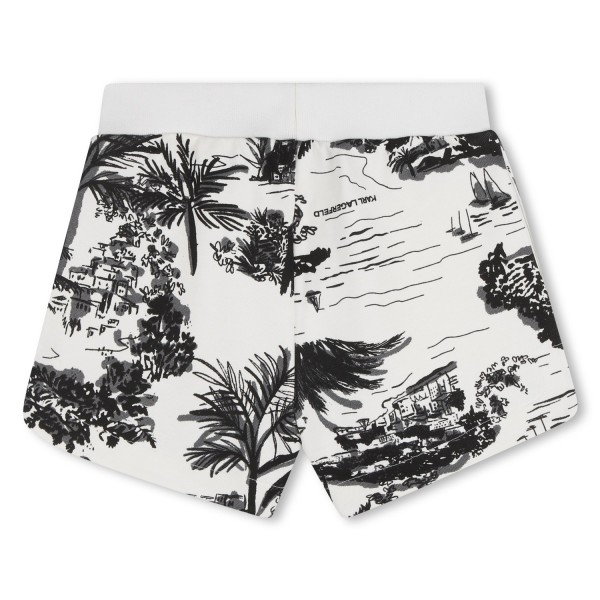 Pantalones cortos de felpa CRUDO NEGRO