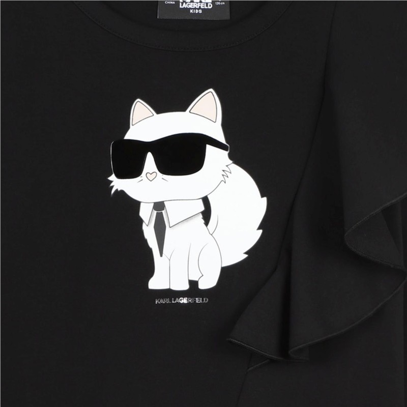 KARL LARGERFELD KIDS
Vestido recto con volantes