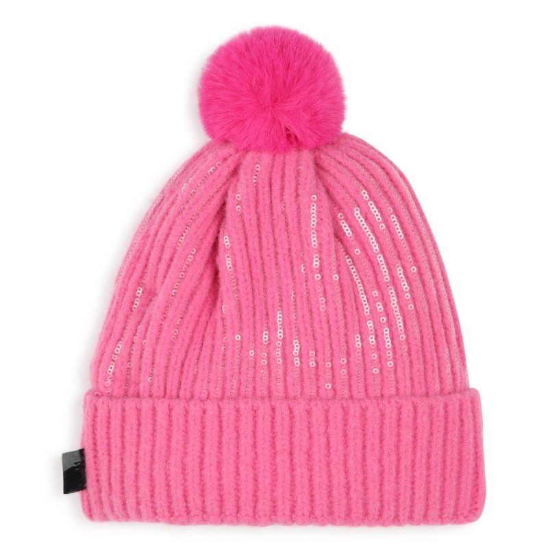 KARL LARGERFELD KIDSGrro de punto con pompón