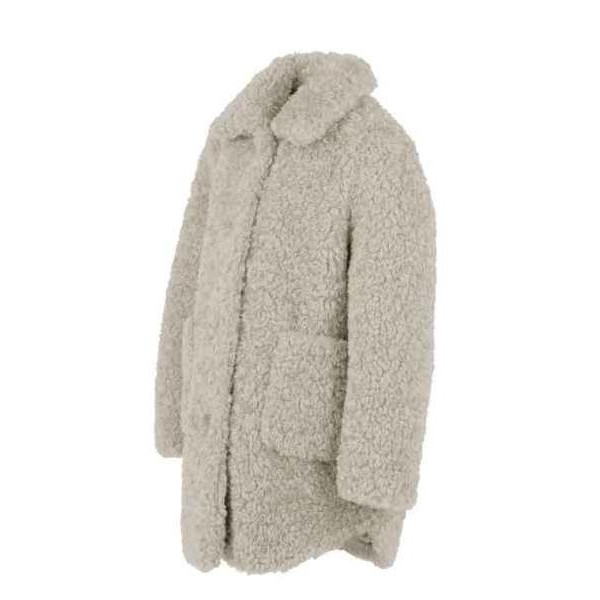 Abrigo de niña con cuello