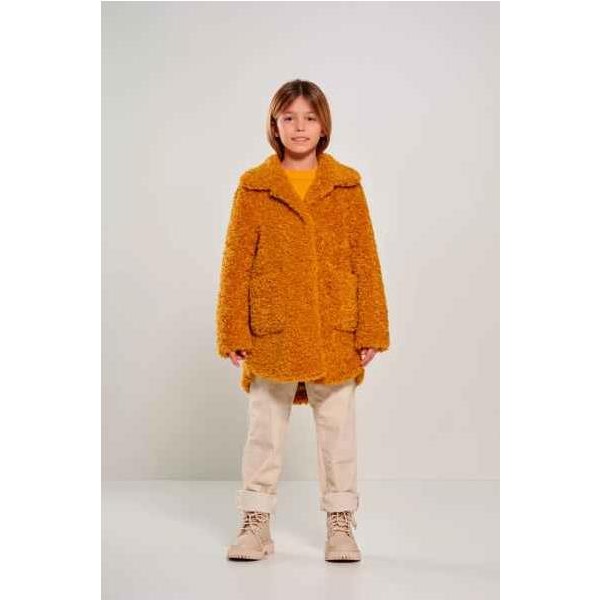 Abrigo de niña con cuello