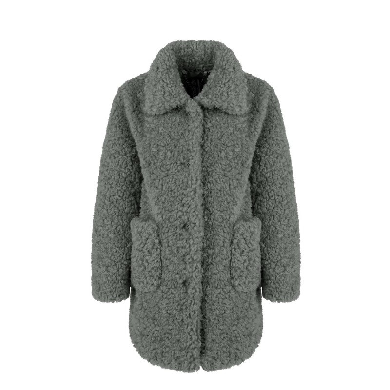 Abrigo de niña con cuello