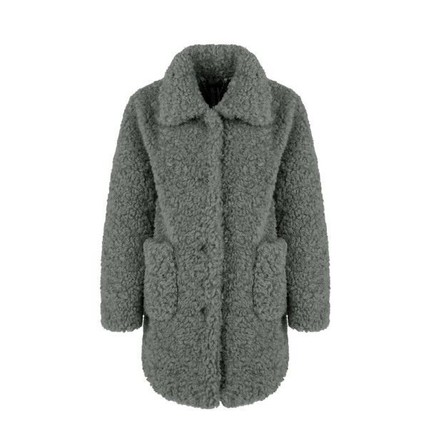 Abrigo de niña con cuello