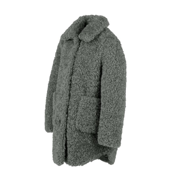 Abrigo de niña con cuello