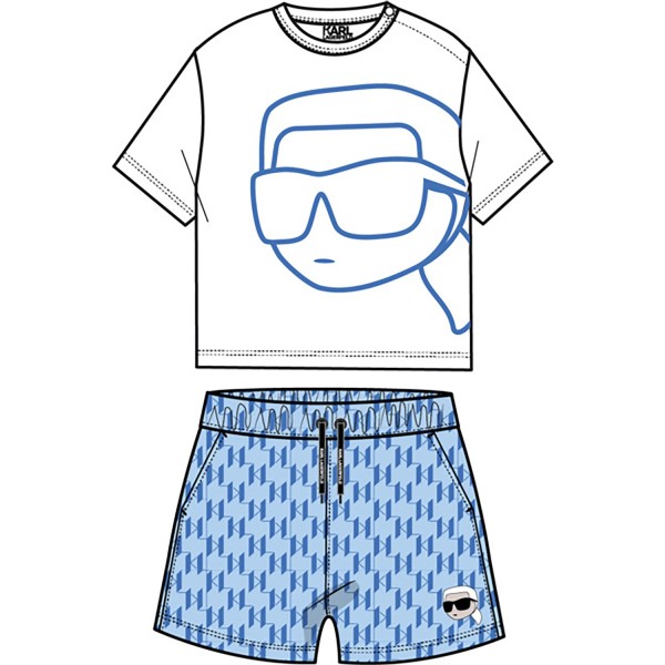 KARL LAGERFELD CONJUNTO CAMISETA+SHORT